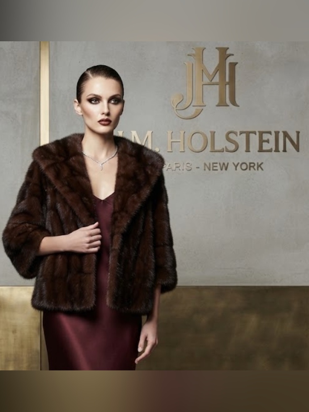 Authentic J.M. Holstein vintage fur shawl